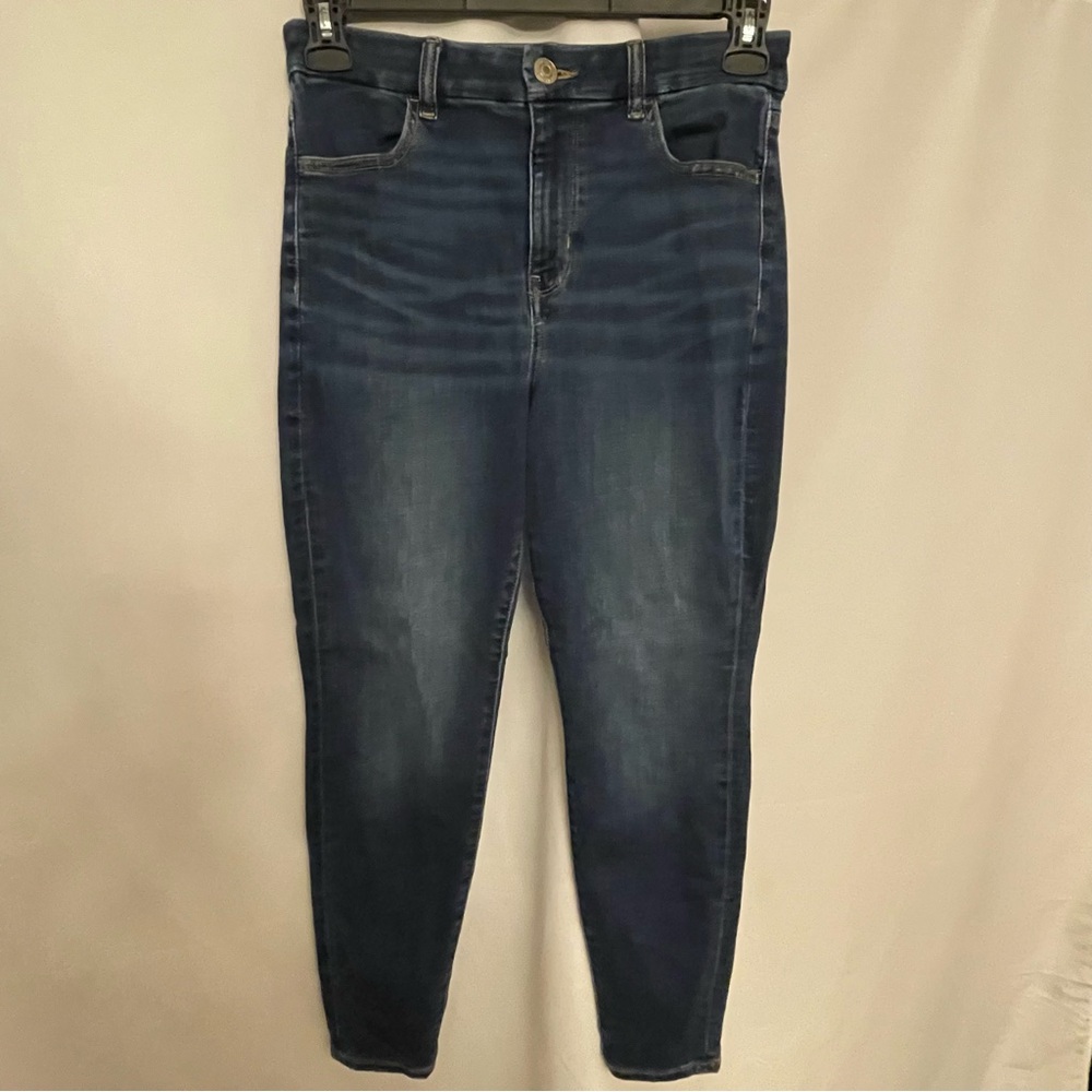 American Eagle Outfitters Blue Skinny Jeans with Stretch - Picture 1 of 5